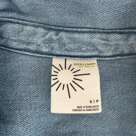 Aerie Light Blue Denim Jacket - Picture 2 of 3